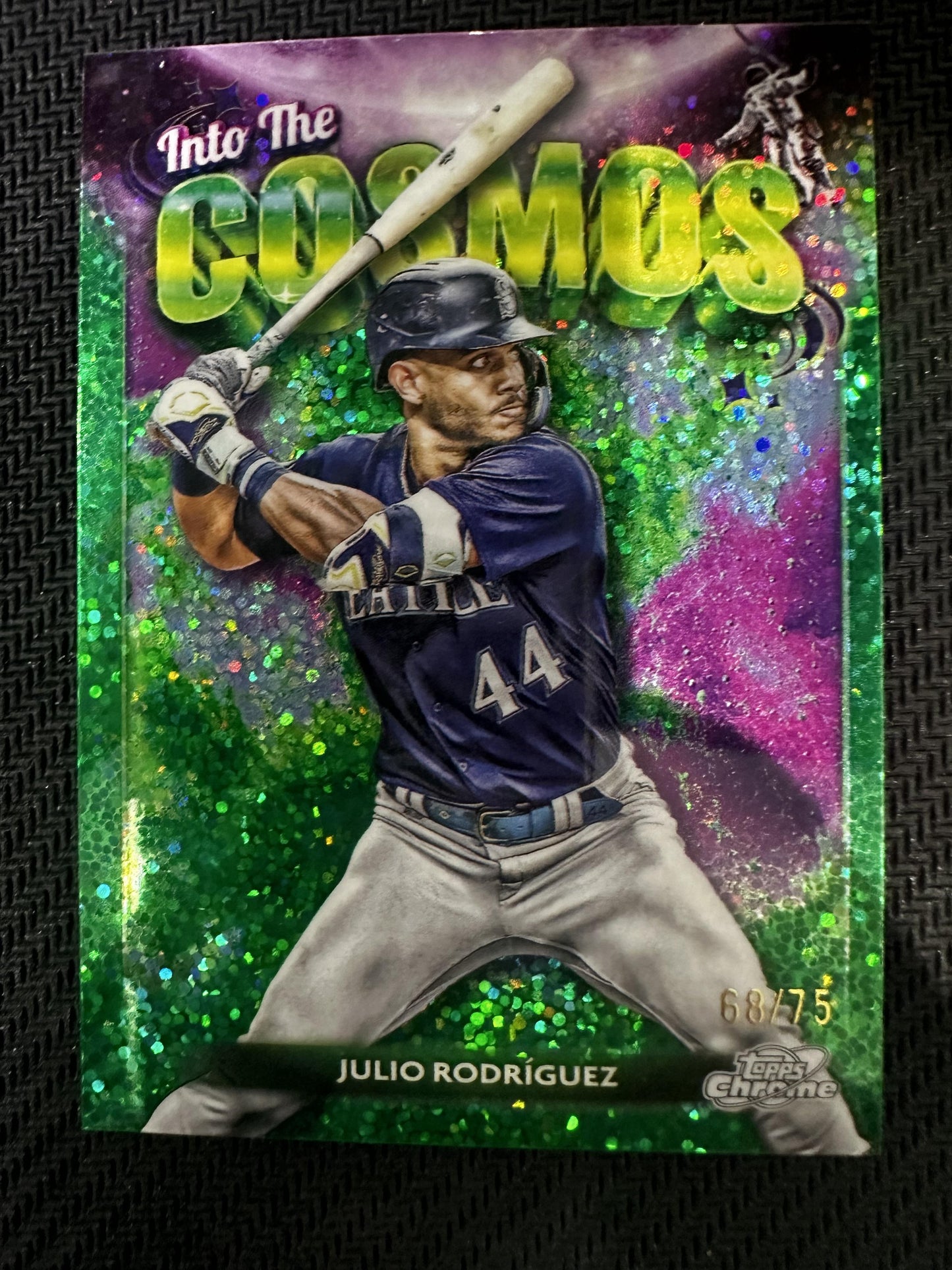 #ITC-20 Julio Rodríguez 2024 Topps Cosmic /75 Mariners Into the Cosmos Green