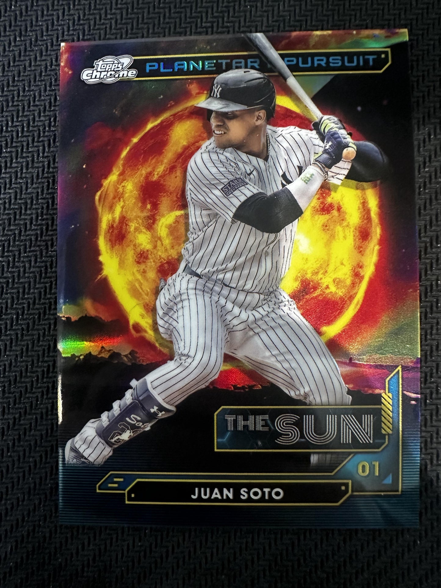 #PPS-10 Juan Soto 2024 Topps Chrome Cosmic Yankees Planetary Pursuit Sun