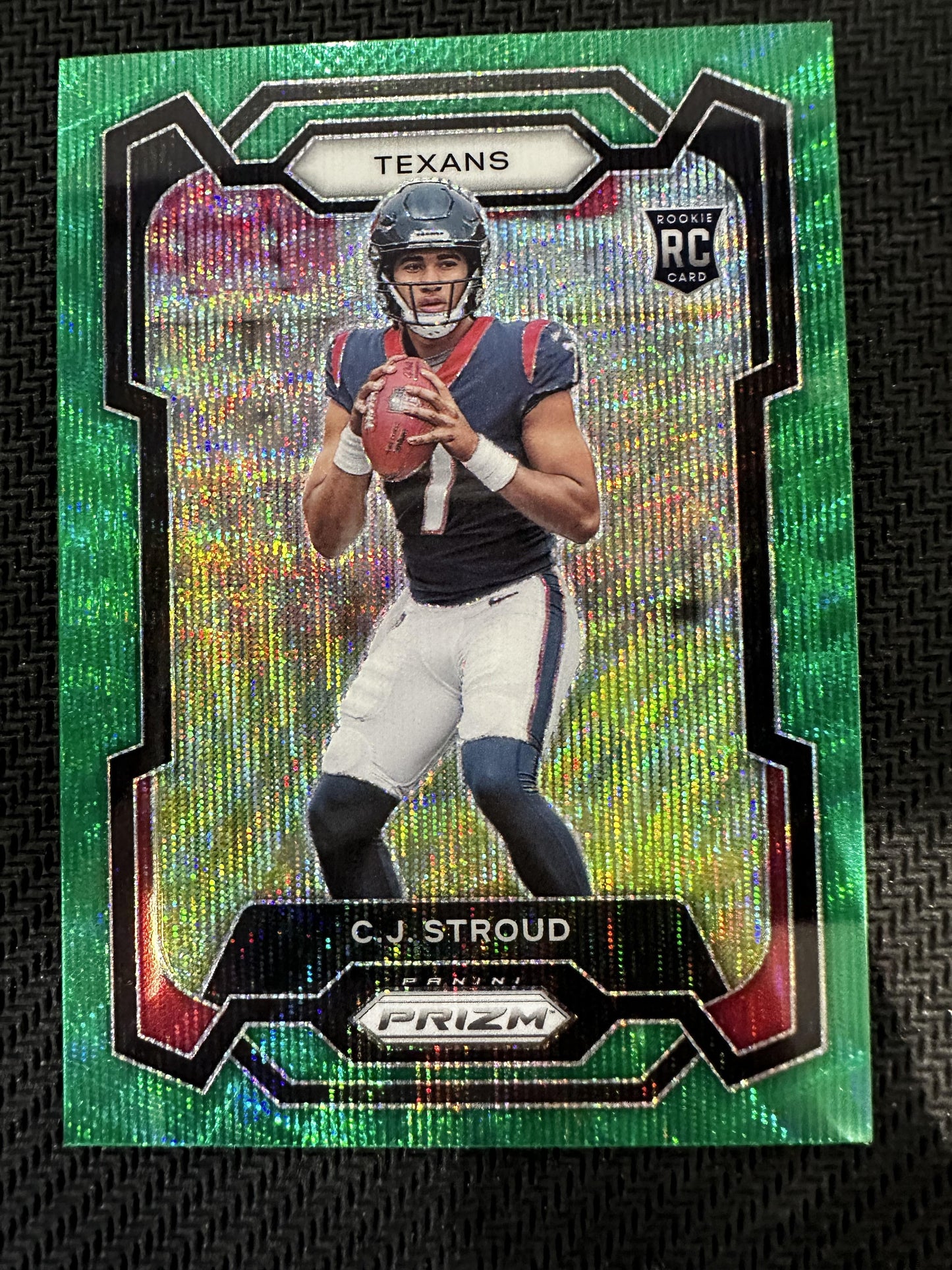 #339 C.J. Stroud 2023 Panini Prizm Houston Texans sports Green Wave