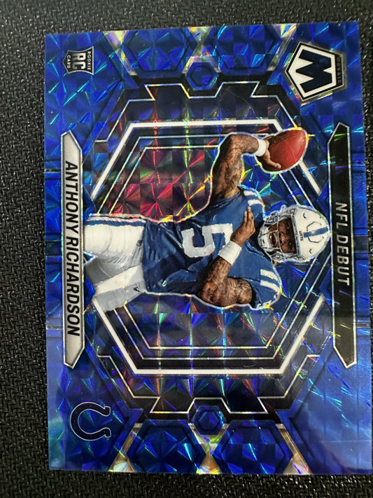 #ND-5 Anthony Richardson 2023 Panini Mosaic SN #/99 Indianapolis Colts Blue