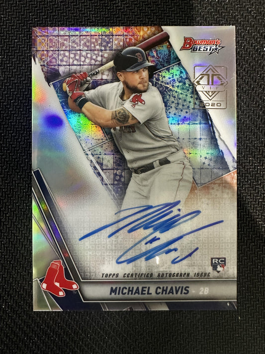 #B19-MCH Michael Chavis 2019 Bowman's Best Auto Red Sox Best of 2019 VIP 1/1