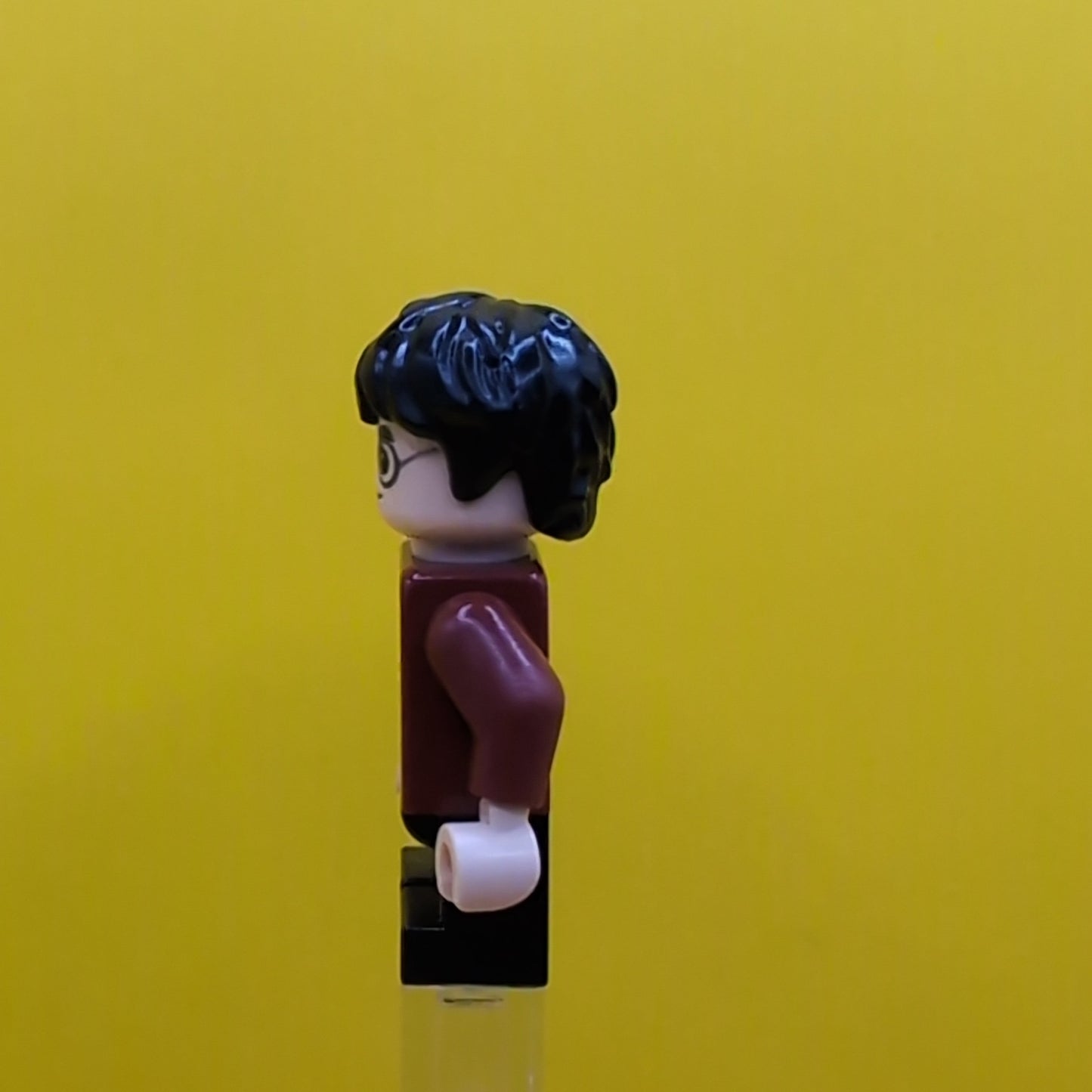 Harry potter hp233 Dark Red Plaid Flannel Shirt Black Short Legs