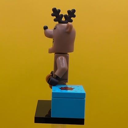Reindeer Costume col23-4 Series 23 (complete Set with Stand and Accessories) CMF Minifigure Lego