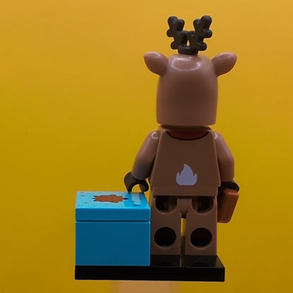 Reindeer Costume col23-4 Series 23 (complete Set with Stand and Accessories) CMF Minifigure Lego
