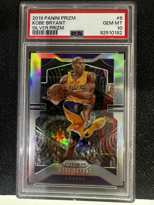 #8 Kobe Bryant 2019-20 Panini Prizm Los Angeles Lakers sports Prizms Silver