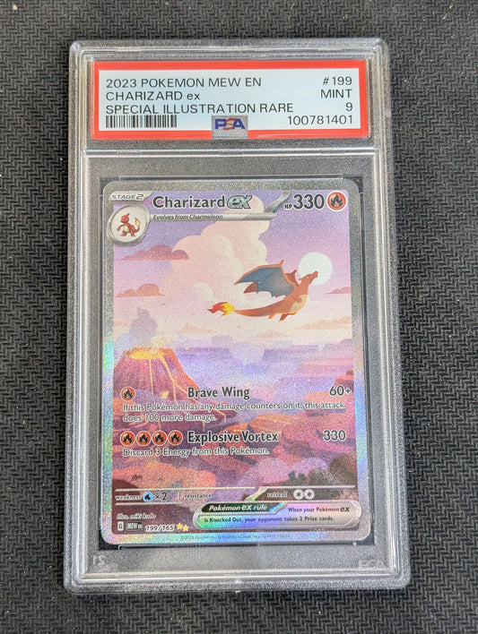 #199/165 Charizard ex 151 PSA 9