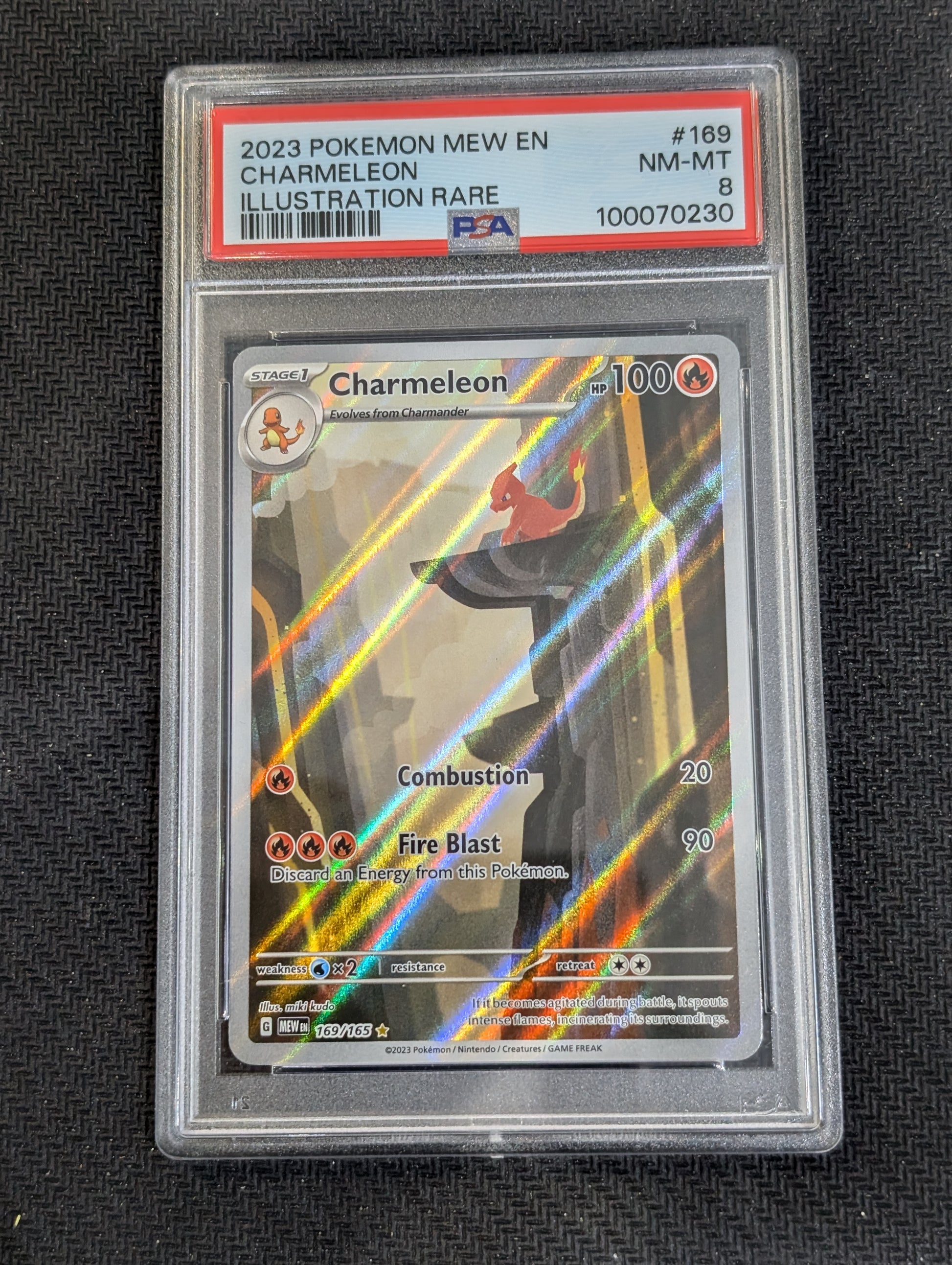 #169/165 Charmeleon 151 PSA 8