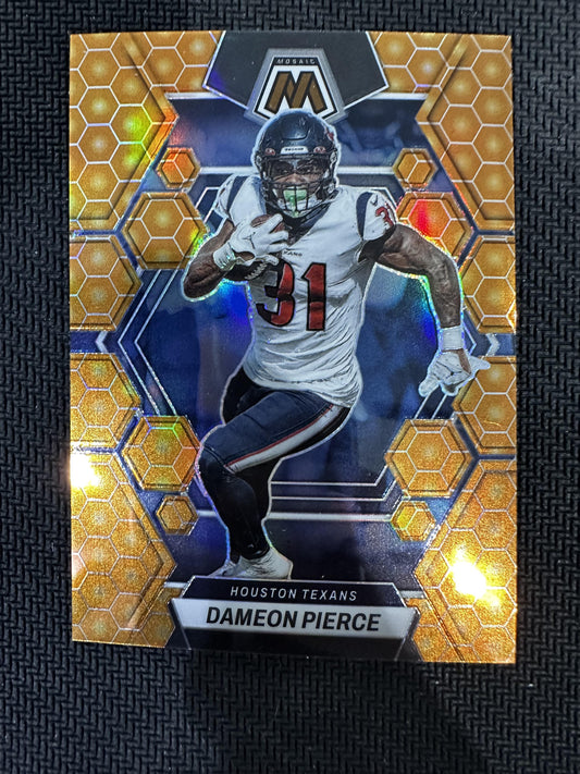 #90 Dameon Pierce 2023 Panini Mosaic Houston Texans sports Honeycomb