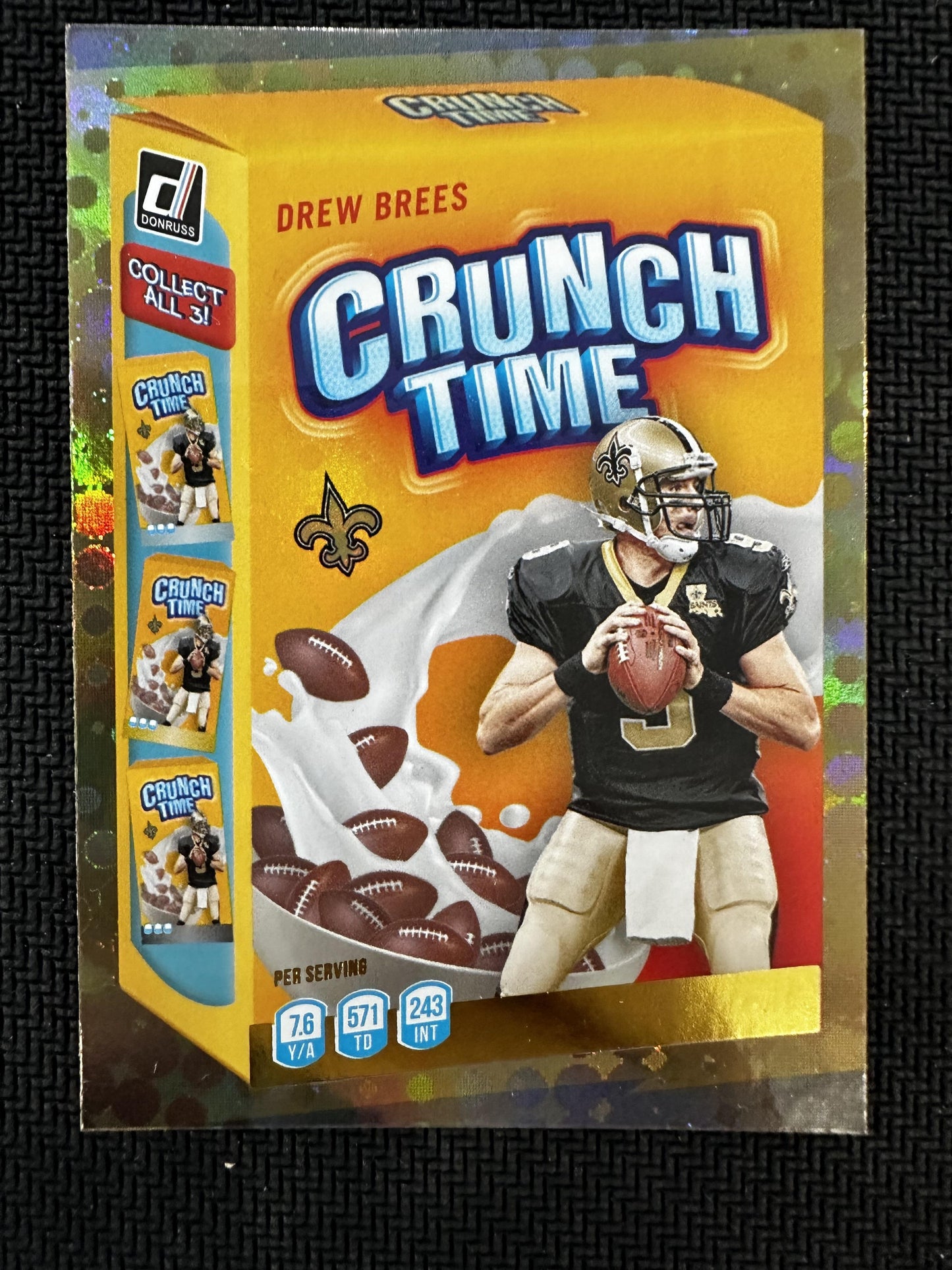 #CT-6 Drew Brees 2022 Donruss New Orleans Saints sports Crunch Time Galactic