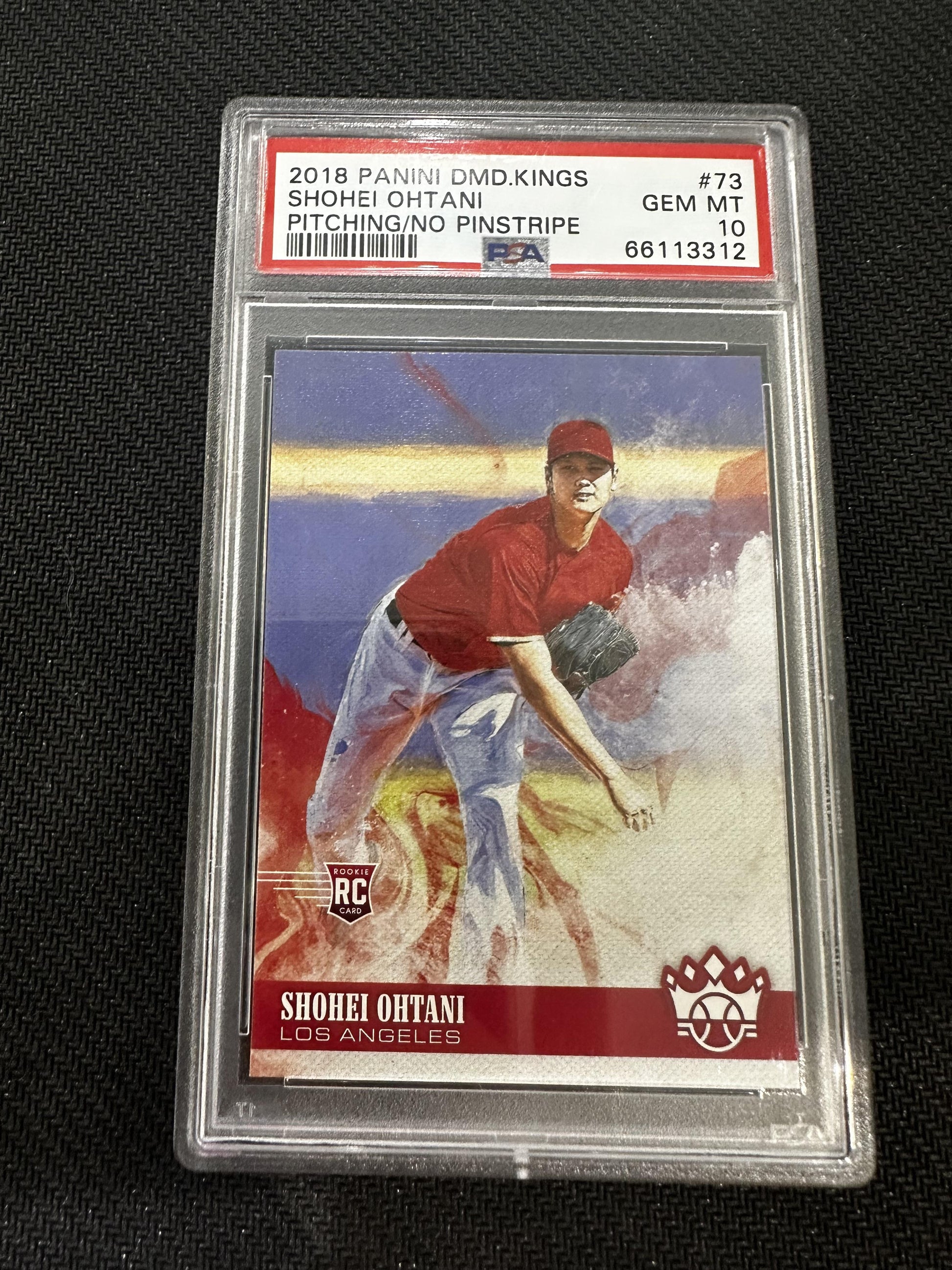 #73 Shohei Ohtani 2018 Panini Diamond Kings RC Rookie Los Angeles Angels sports