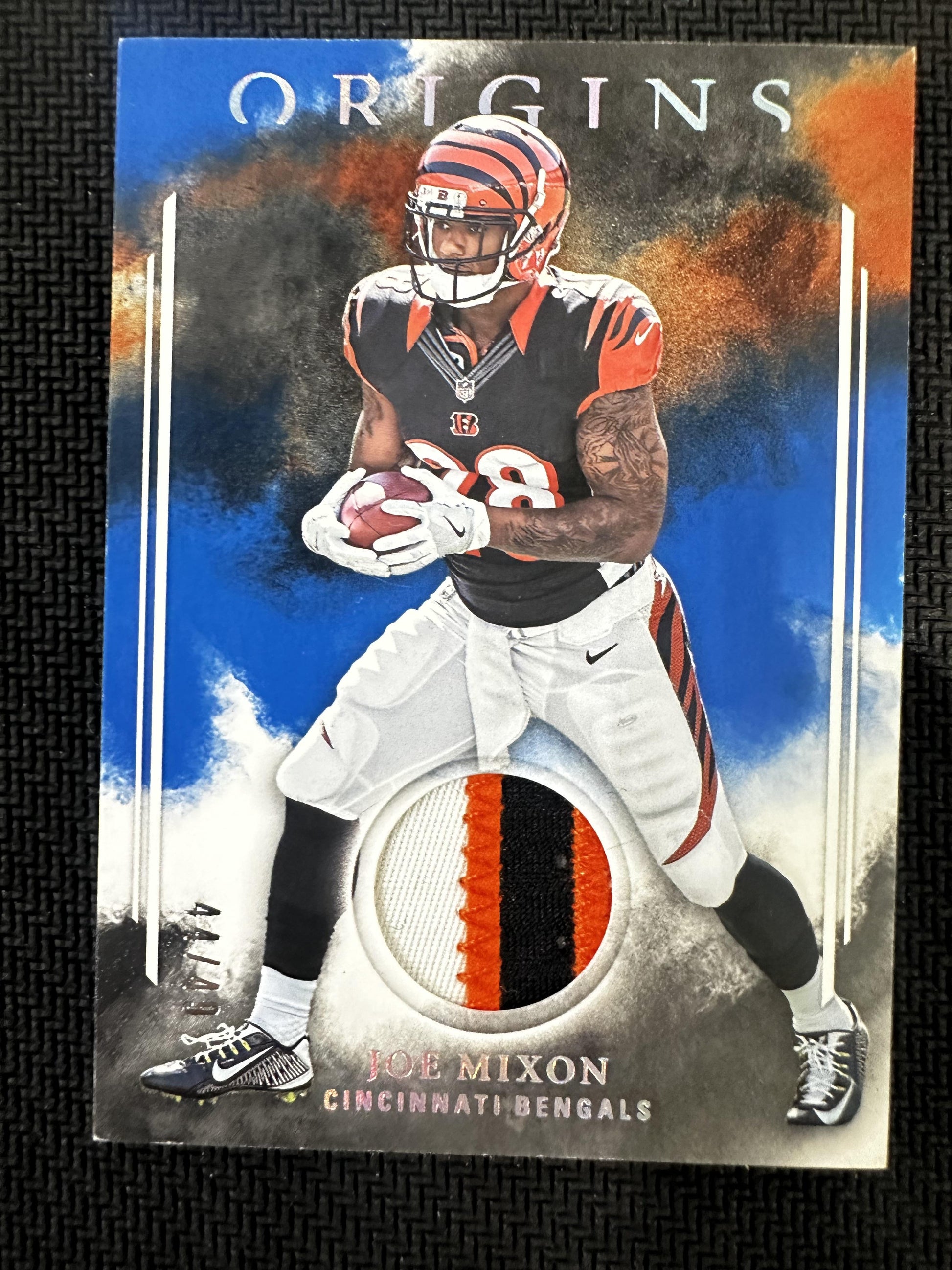 #RP-JM Joe Mixon 2017 Panini Origins /49 Cincinnati Bengals Rookie Patches Blue