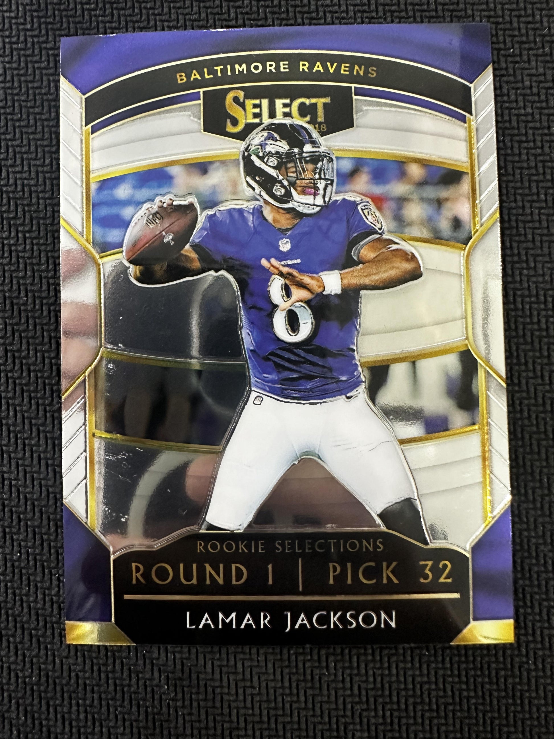 #RS-12 Lamar Jackson 2018 Panini Select Baltimore Ravens Rookie Selections