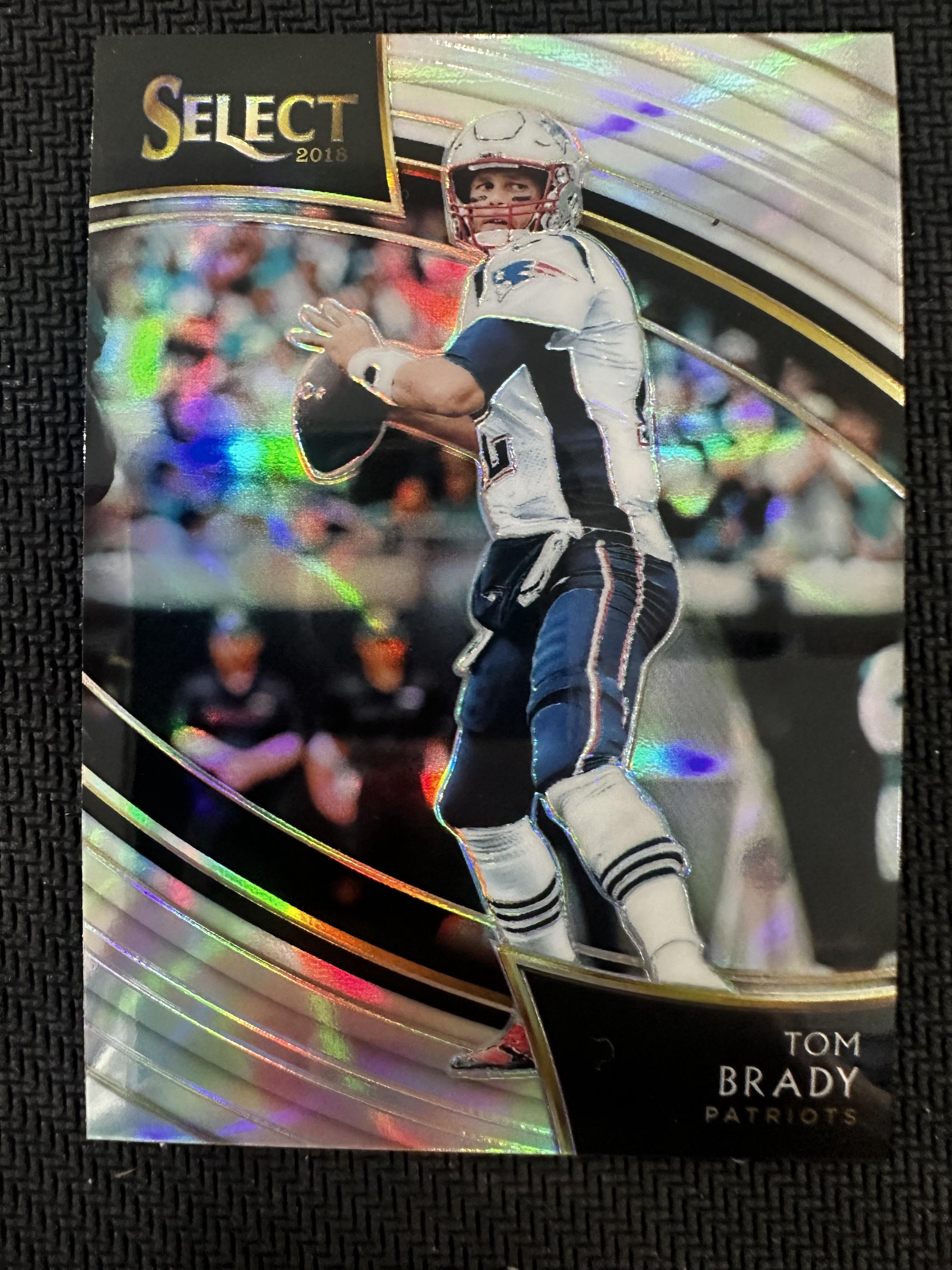 #201 Tom Brady 2018 Panini Select New England Patriots sports Silver Prizm