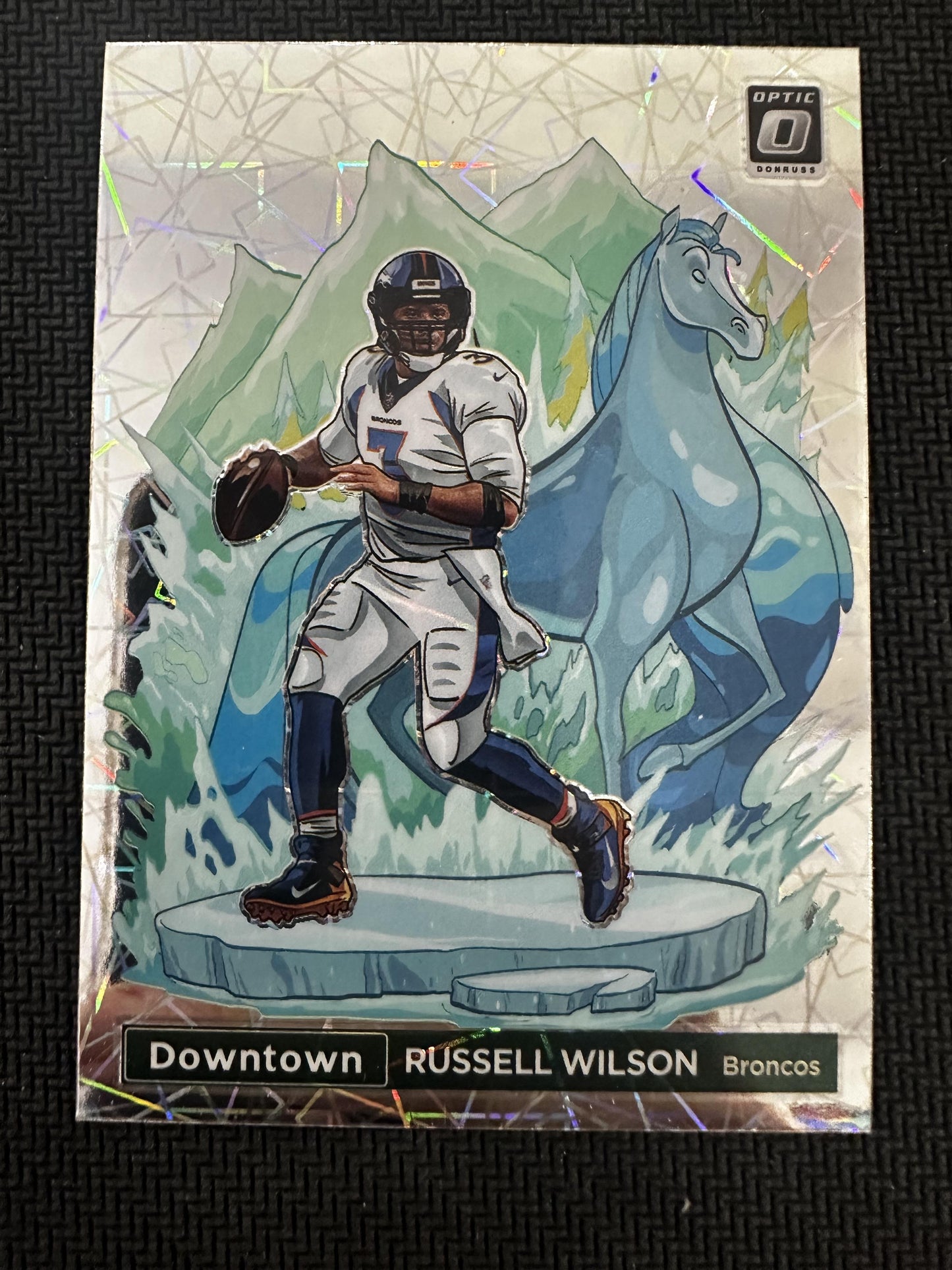 #DT-RW Russell Wilson 2022 Donruss Optic Denver Broncos sports Downtown