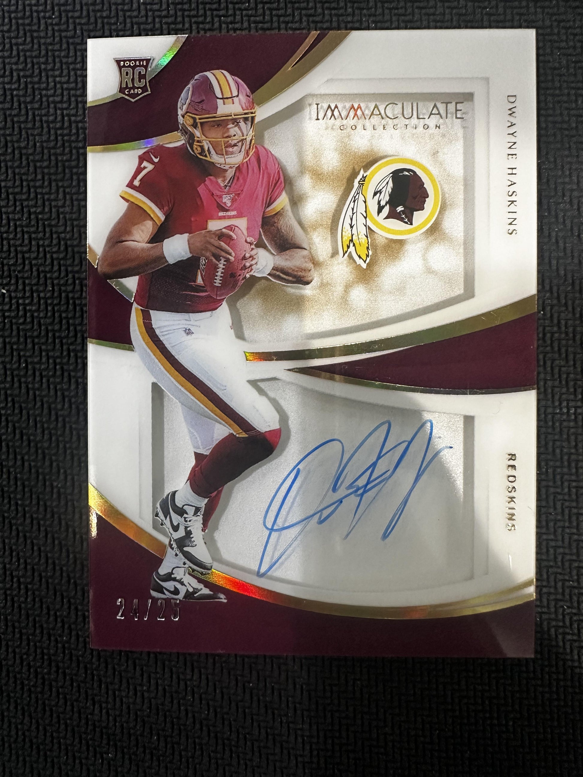 2019 Panini Immaculate #RSD-DH Dwayne Haskins Shadowbox Signatures /25