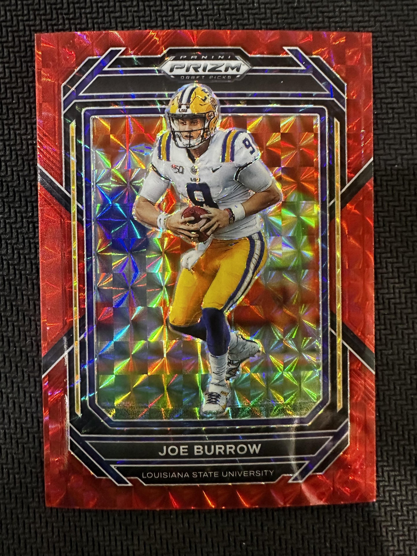 2023 Panini Prizm Draft Picks #52 Joe Burrow Prizms Red Finite #/125