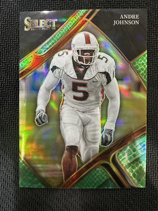 2023 Panini Select Draft Picks #176 Andre Johnson Dragon Scale Prizm