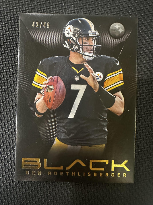 2013 Panini Black #61 Ben Roethlisberger Gold #/49