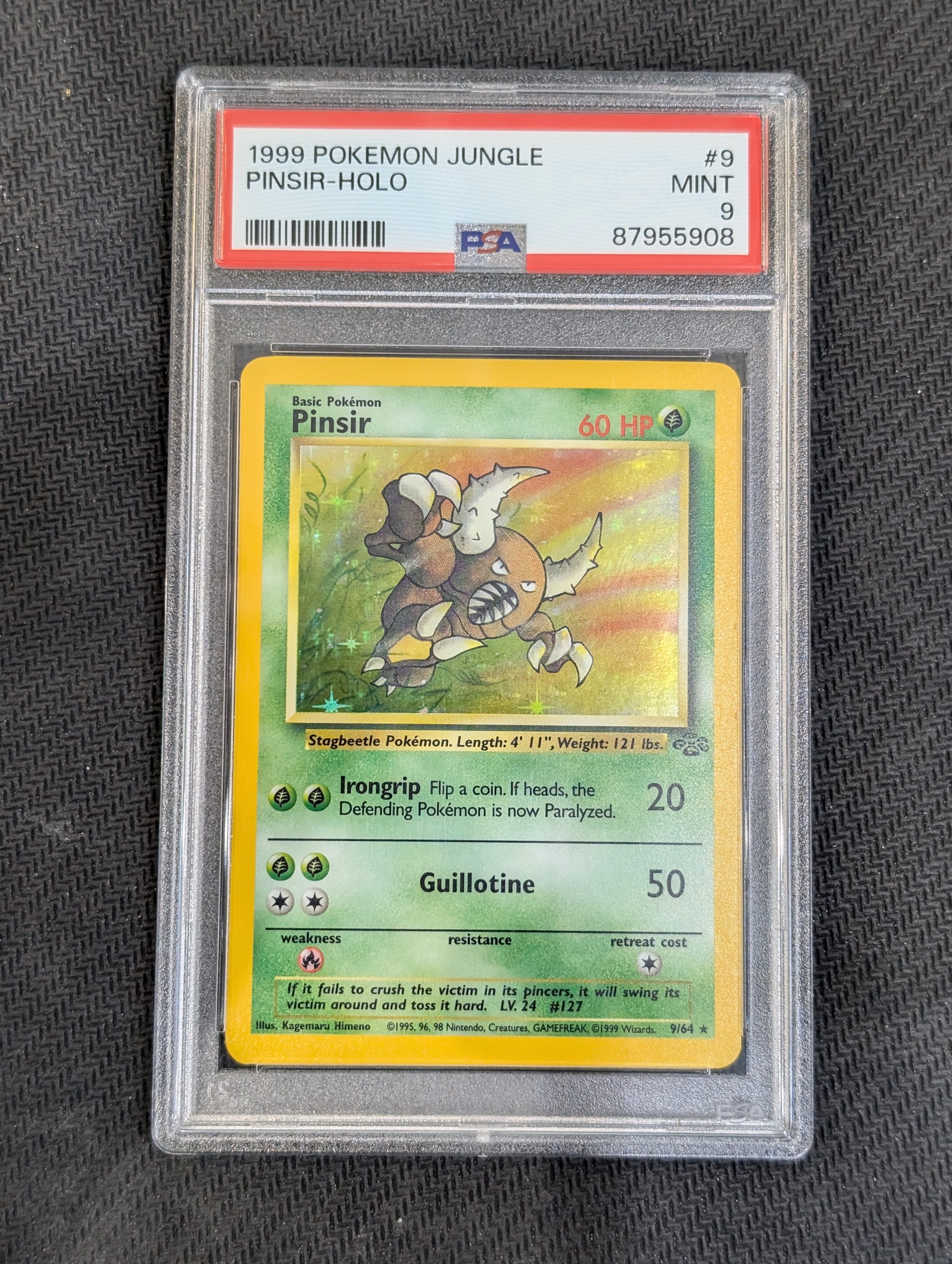 #09/64 Pinsir (9) Jungle PSA 9