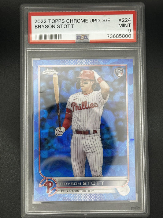 #US224 Bryson Stott 2022 Topps Chrome Update Sapphire Edition Phillies