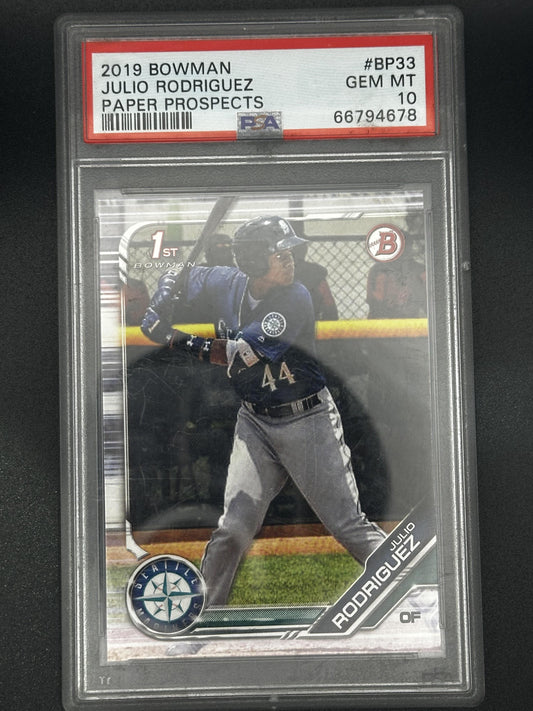 #BP33 Julio Rodriguez 2019 Bowman Paper Prospects 10