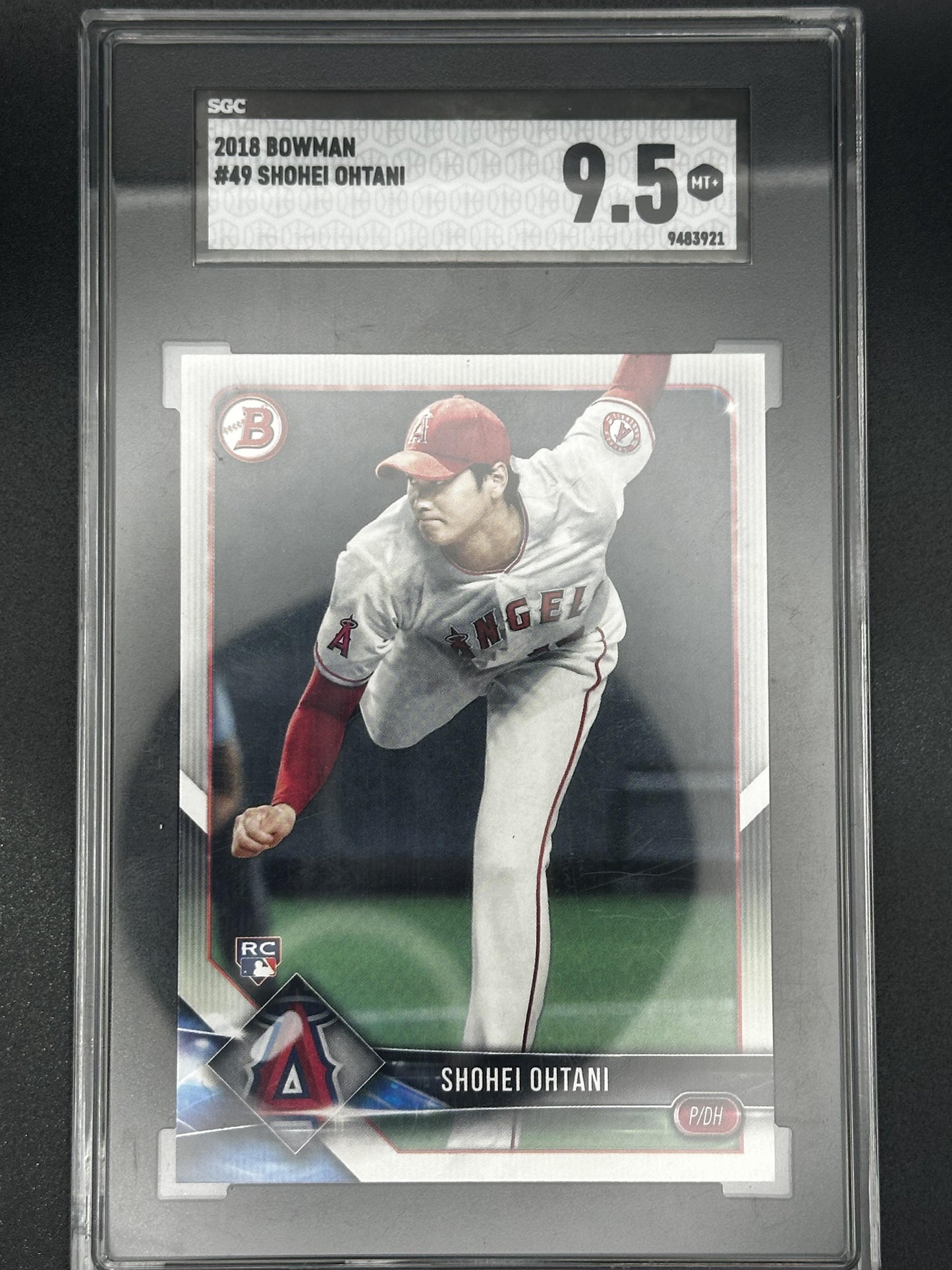 #49 Shohei Ohtani 2018 Bowman RC Rookie 9.5 Los Angeles Angels MT+ sports