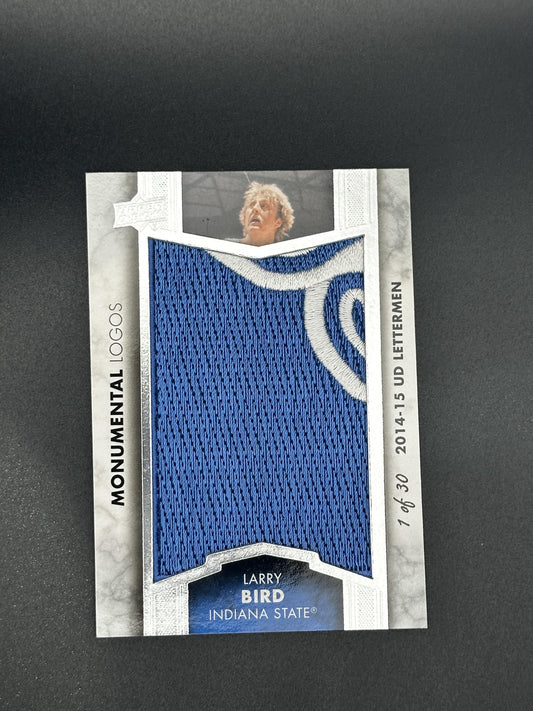 #ML-LB Larry Bird 2014-15 Upper Deck Lettermen /30 Monumental Logo