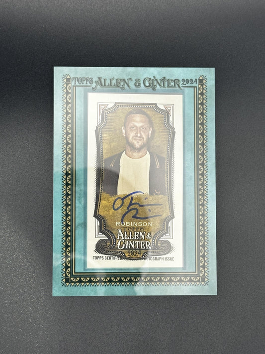 #MA-TROB Tim Robinson 2024 Topps Allen & Ginter /50 Framed Mini Auto Blue