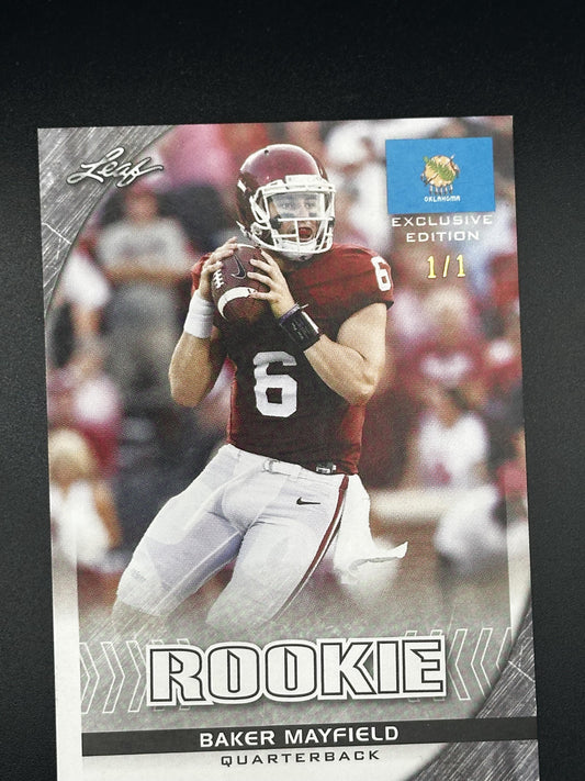 Baker Mayfield 2018 Leaf Exclusive Edition 1/1