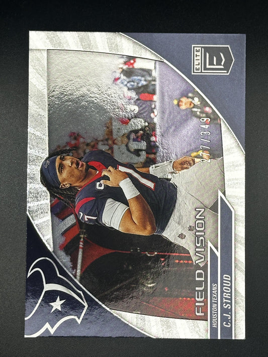 #1 C.J. Stroud 2024 Donruss Elite SN #/349 Houston Texans sports Field Vision