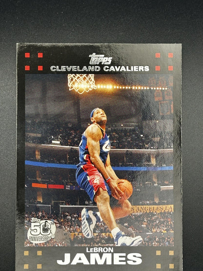 #23 Lebron James 2007-08 Topps Cleveland Cavaliers sports