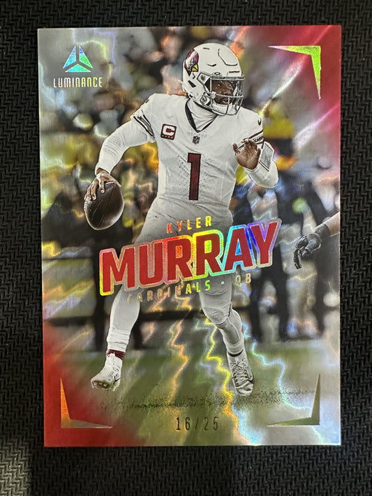 #1 Kyler Murray 2024 Panini Luminance SN #/25 Arizona Cardinals sports Red