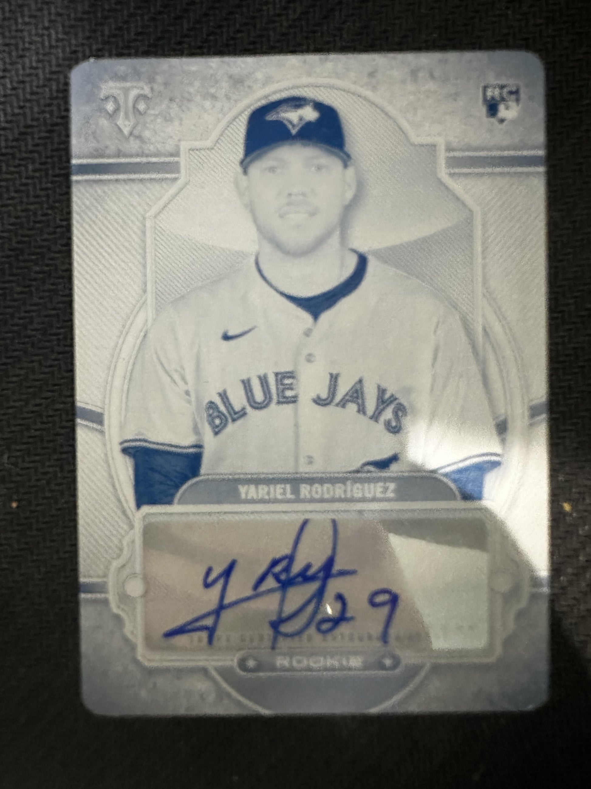 #RA-YAR Yariel Rodriguez 2024 Topps Triple Threads Auto Cyan Printing Plate 1/1