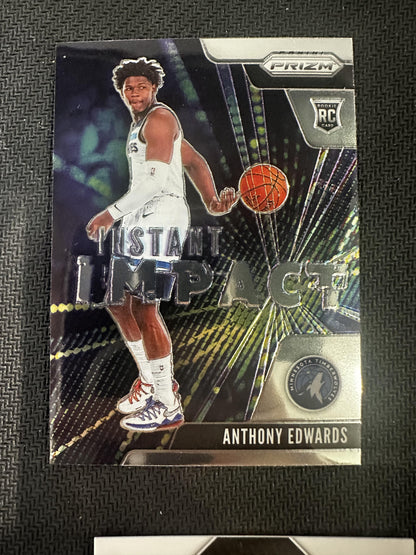 #1 Anthony Edwards 2020-21 Panini Prizm Minnesota Timberwolves Instant Impact