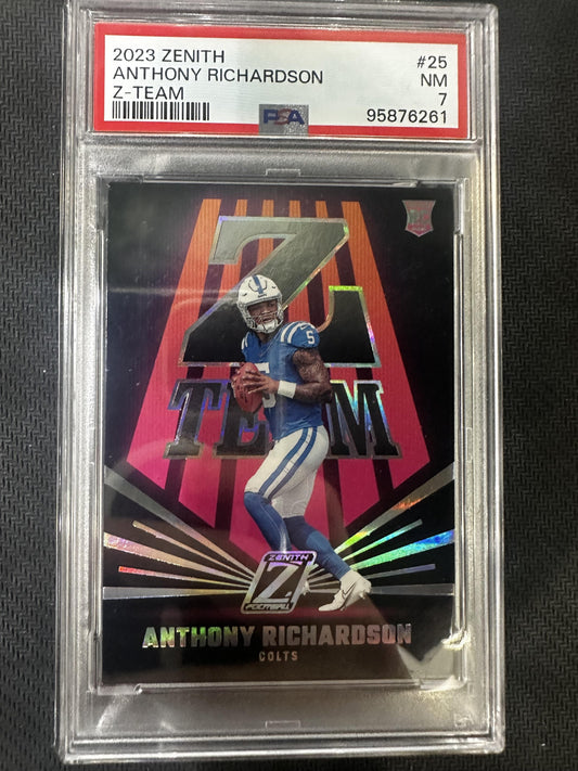 #25 Anthony Richardson 2023 Panini Zenith Indianapolis Colts sports Z-Team