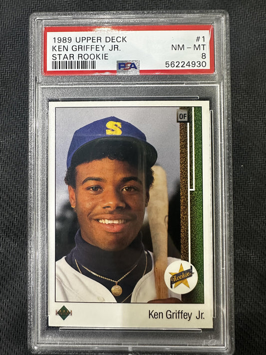 #1 Ken Griffey Jr. 1989 Upper Deck 8 NM-MT sports Star Rookie