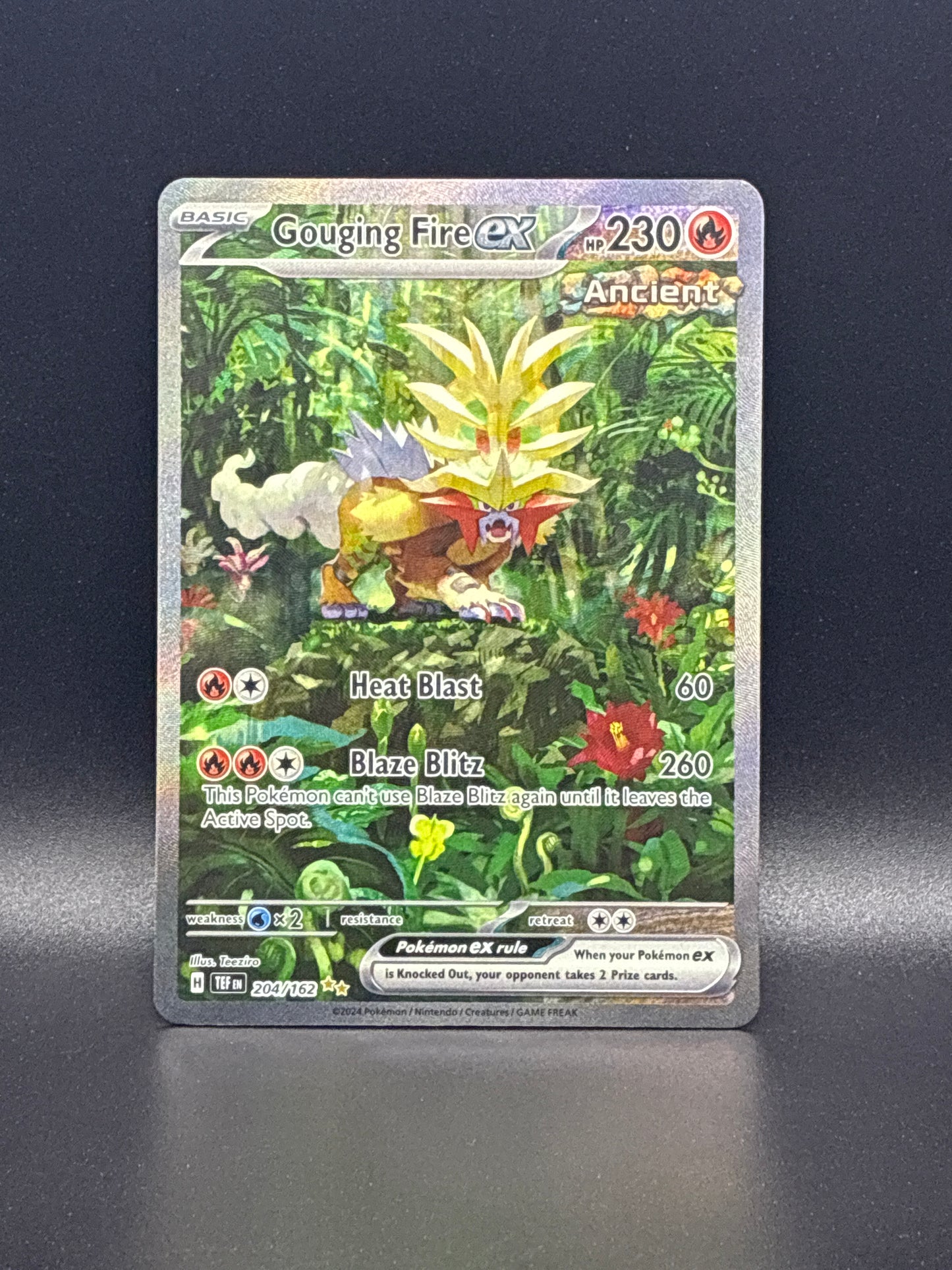 Gouging Fire ex (Special Illustration Rare) #204/162 - Temporal Forces