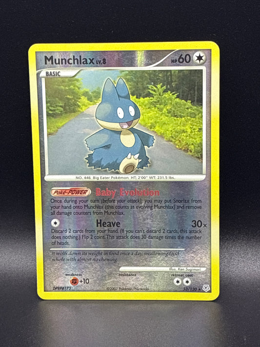 Munchlax LV.8 #33/130 Diamond & Pearl