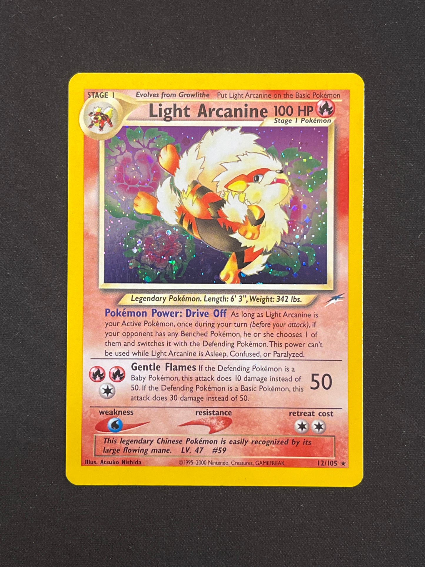 Light Arcanine* #12/105 Neo Destiny