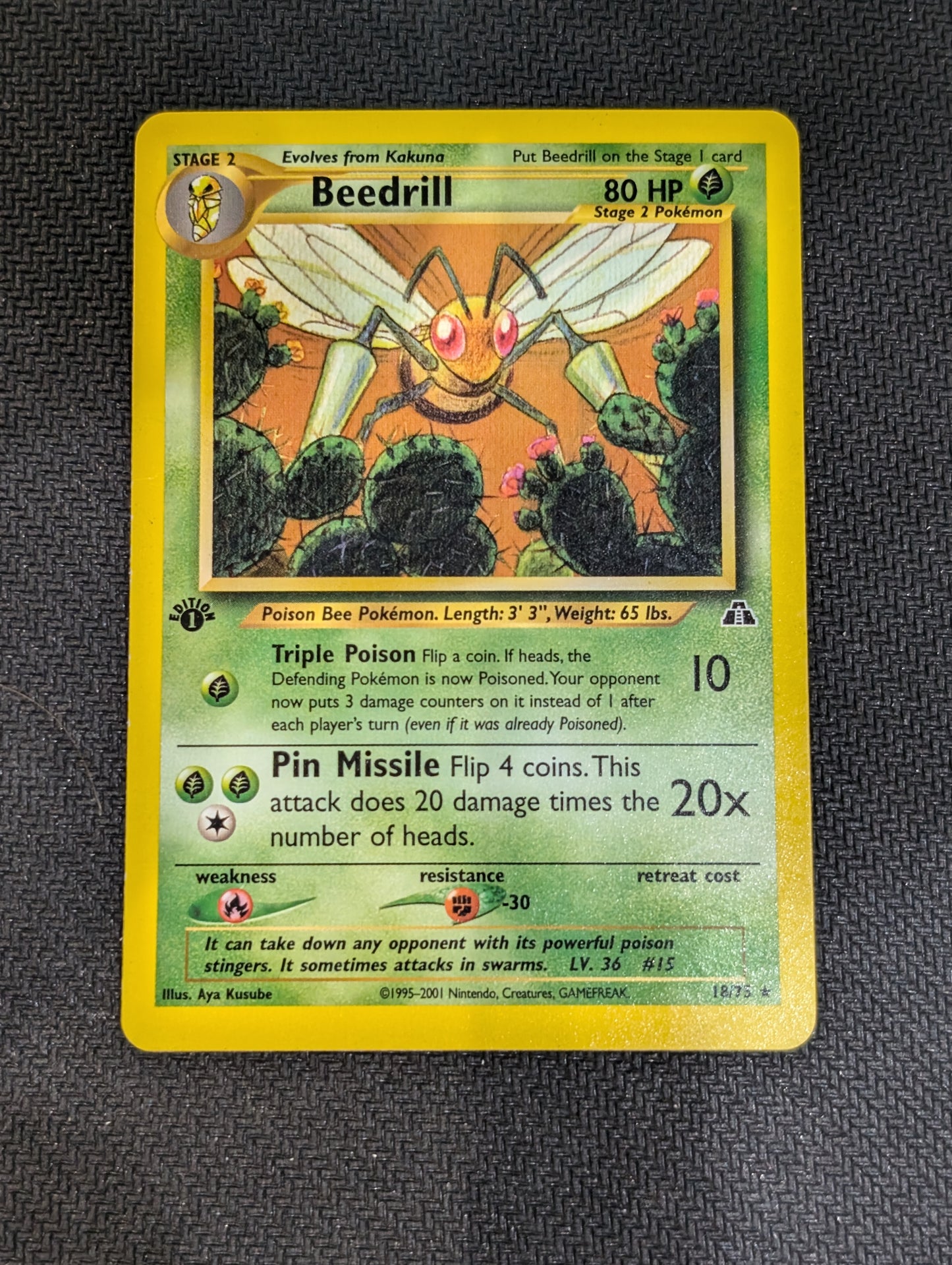 #18/75 Beedrill Neo Discovery (1st ED)