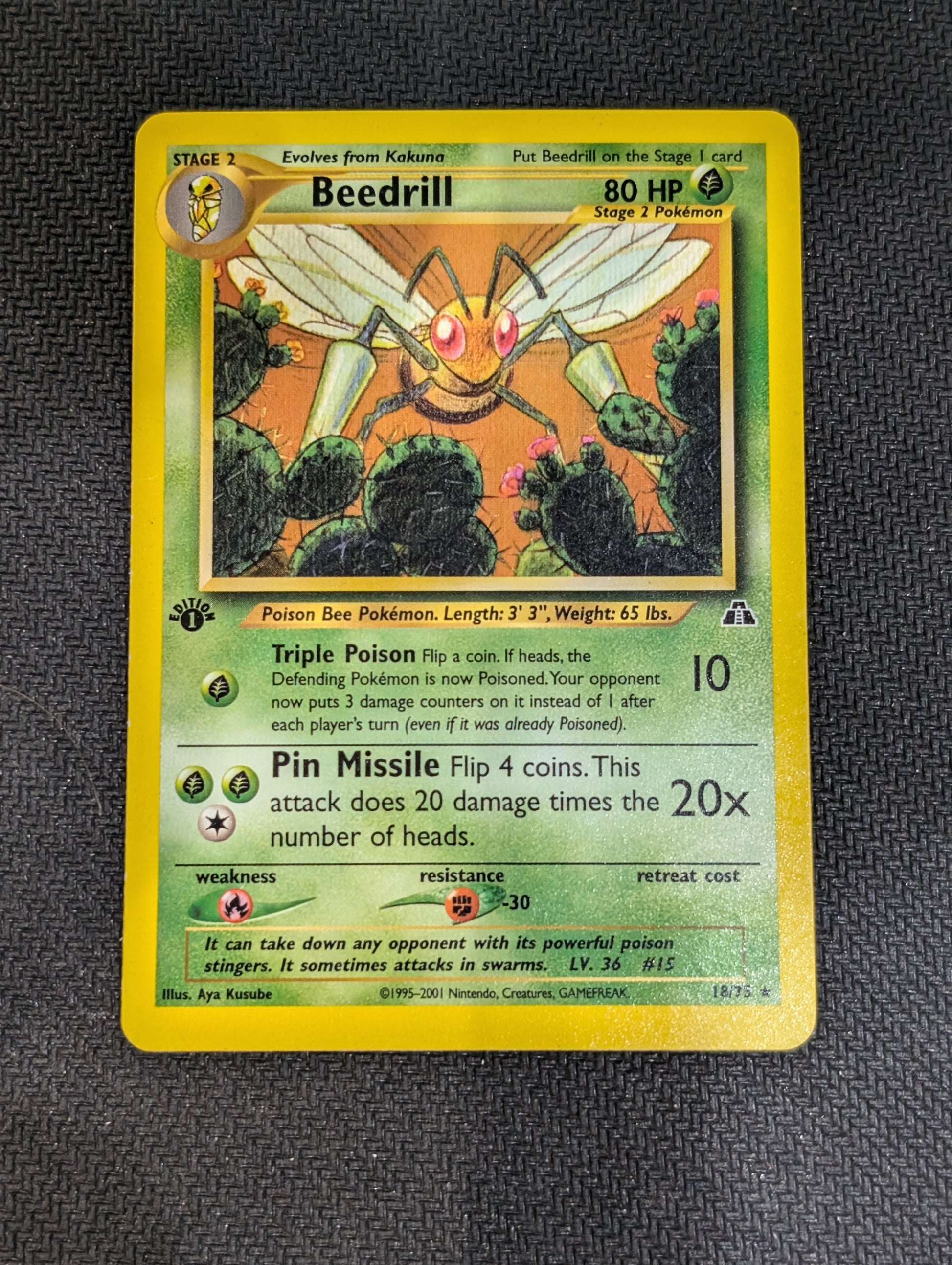 #18/75 Beedrill Neo Discovery (1st ED)