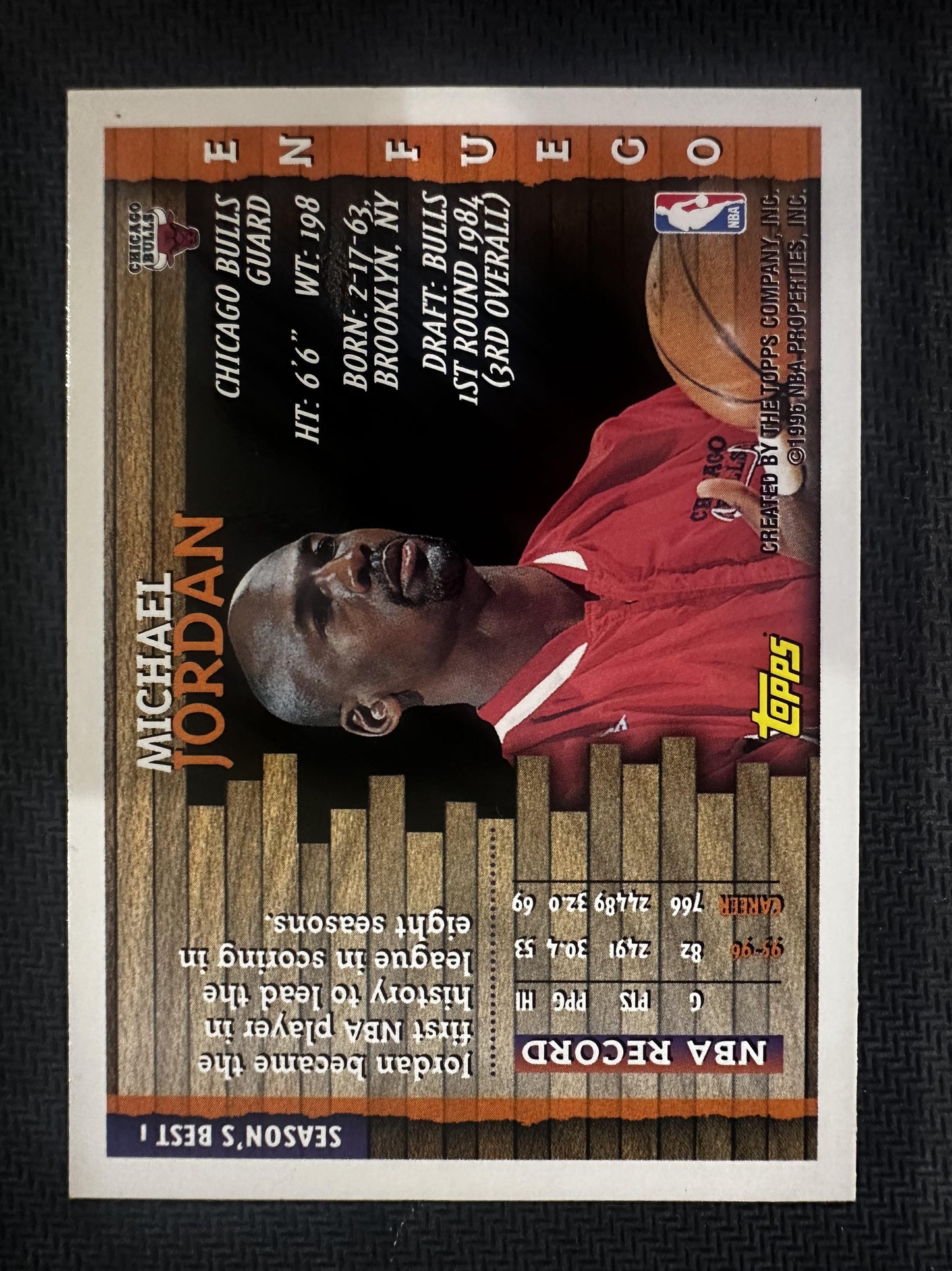 #1 Michael Jordan 1996-97 Topps Chicago Bulls sports Season's Best