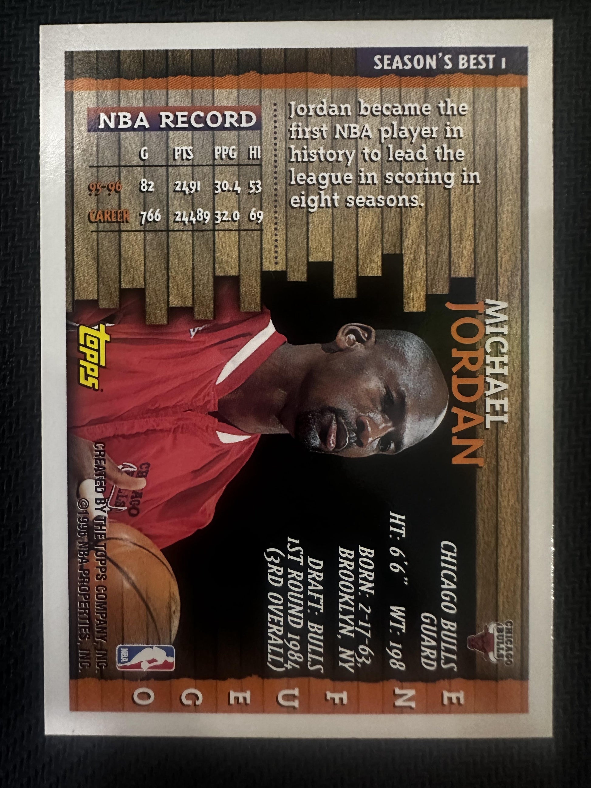 1996-97 Topps #1 Michael Jordan Season's Best