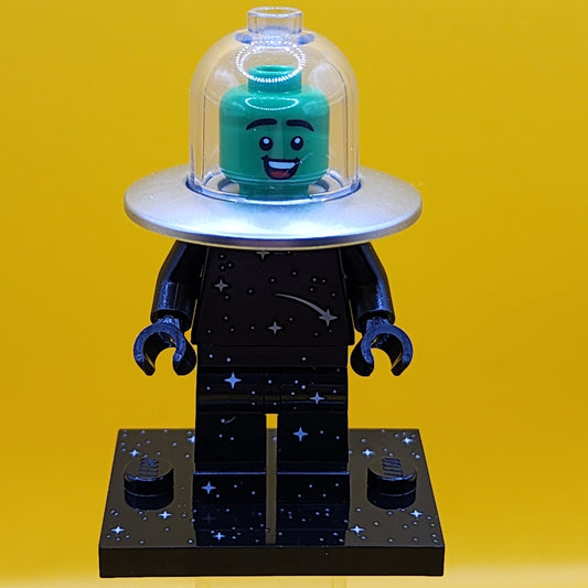 Flying Saucer Costume Fan Series 26 CMF Minifigure Lego (Complete Set, with stand and accessories) col26-7