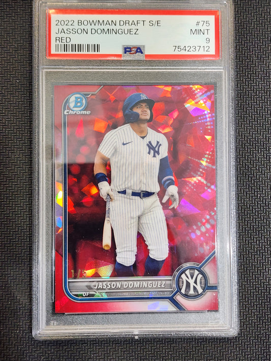 2022 Bowman Draft Jasson Dominguez S/e #75 /5 Red