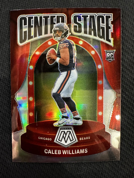 #6 Caleb Williams 2024 Panini Mosaic Chicago Bears Center Stage Silver