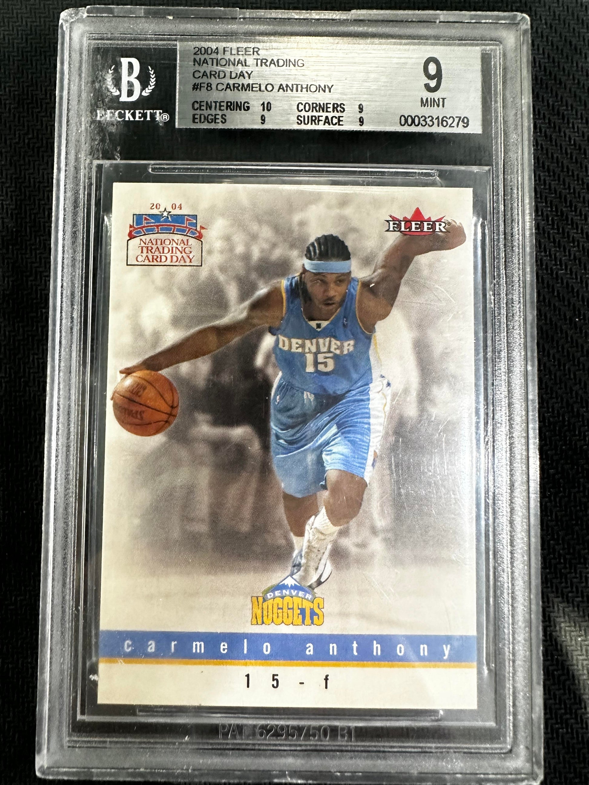 #8 Carmelo Anthony 2004 National Trading Card Day Denver Nuggets sports