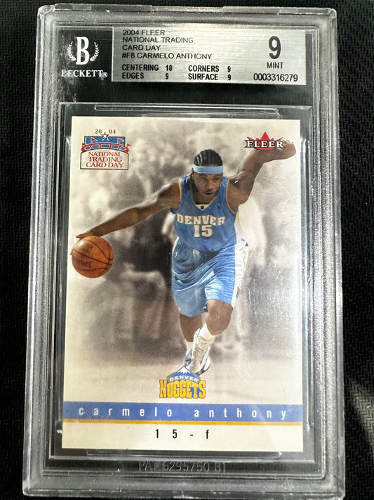 #8 Carmelo Anthony 2004 National Trading Card Day Denver Nuggets sports