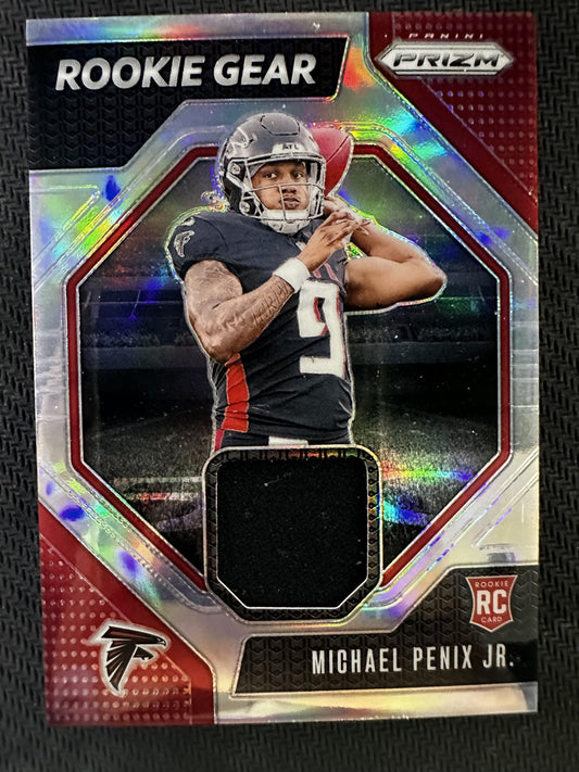 #RG-MPJ Michael Penix Jr. 2024 Panini Prizm MEM Atlanta Falcons Rookie Gear
