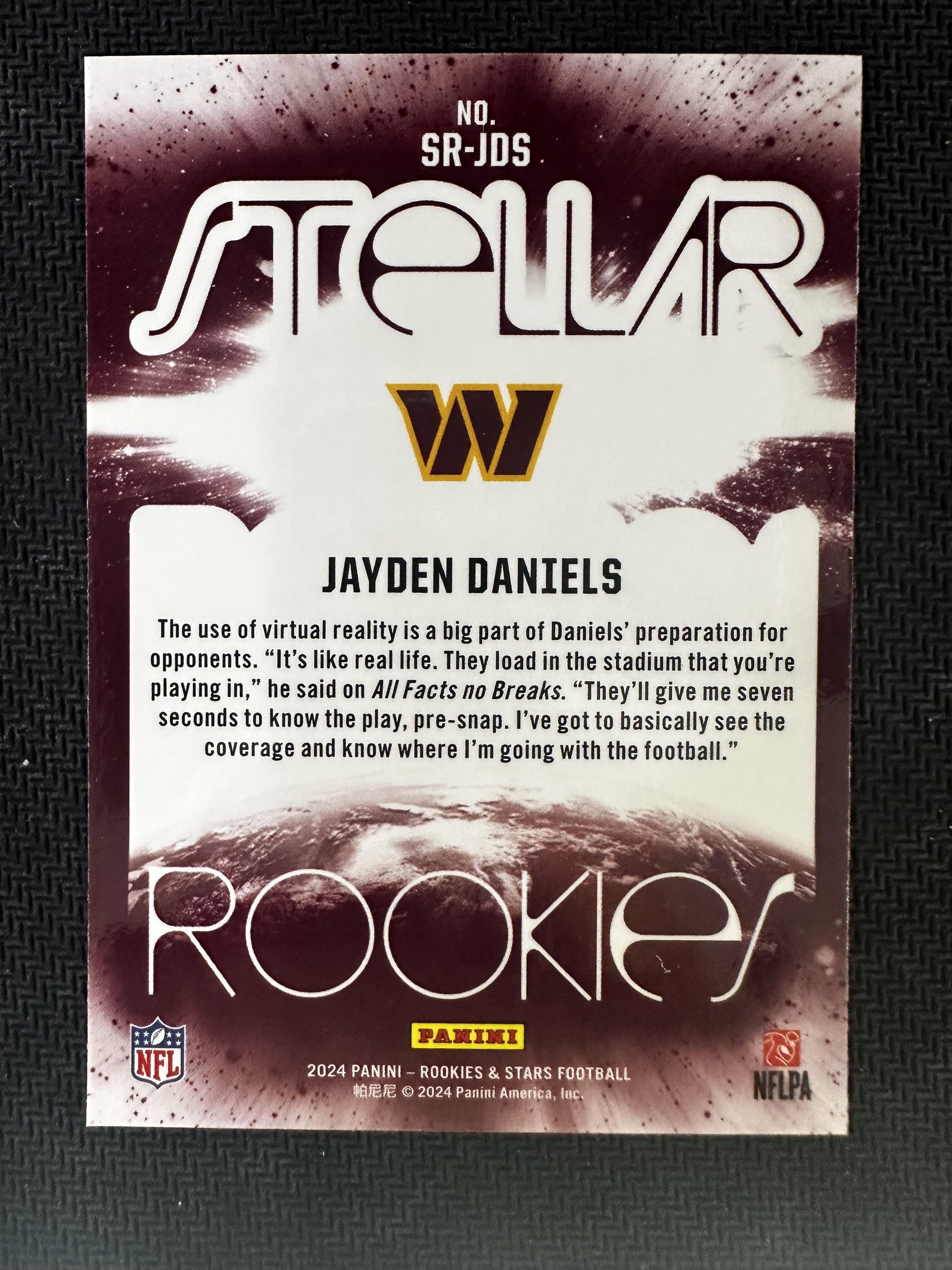 #SR-JDS Jayden Daniels 2024 Panini Rookies & Stars Stellar Rookies Silver